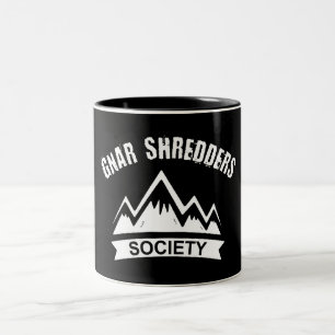 Gnar Shredders Society Zweifarbige Tasse