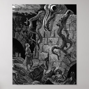 Gnarled Monster by Gustave Dore Poster