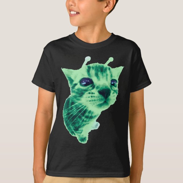 Gnarp Cat Albern Alien Cat Meme Brainrot Meme Funn T-Shirt (Vorderseite)