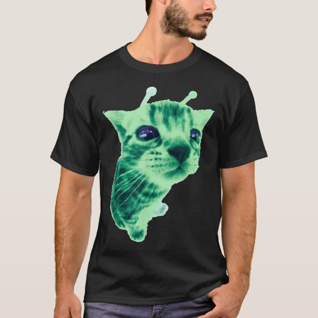 Gnarp Cat Albern Alien Cat Meme Brainrot Meme Funn T-Shirt (Vorderseite)