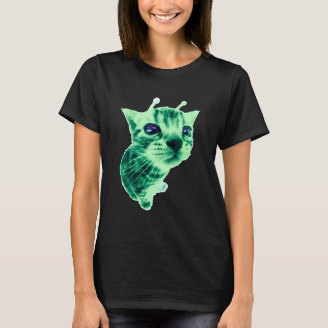 Gnarp-Katze Dummes Alien-Katze Meme Brainrot Meme  T-Shirt (Vorderseite)