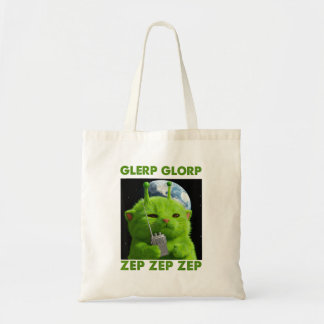 Gnarp-Katze Dummes Alien-Katze Meme Brainrot Meme Tragetasche