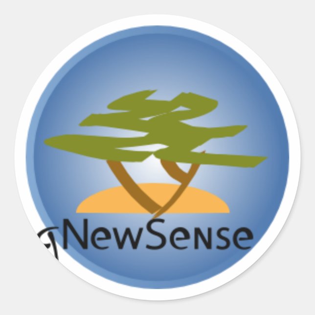Gnewsense Runder Aufkleber (Vorderseite)