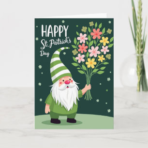 Gnom-Bouquet-St.-Patricks-Karte Karte