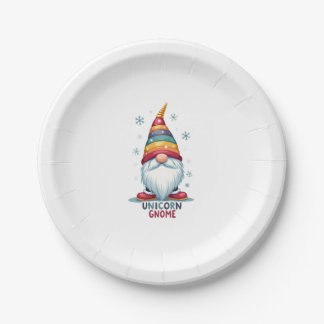 Gnom Einhorn Shirt Familie passend Gruppe Weihnach Pappteller