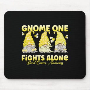 Gnom Eins kämpft allein Gelbes Blut Krebsbewusstse Mousepad