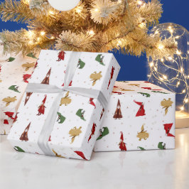 Gnom-Frauen Feiertag Geschenkpapier