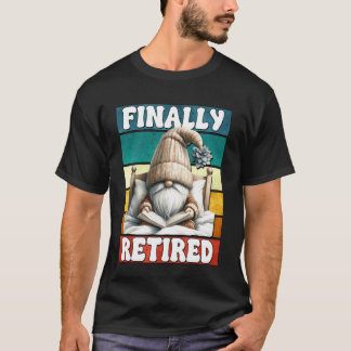 Gnom für Bücher-Rentner liebt Lesen endlich im Ruh T-Shirt
