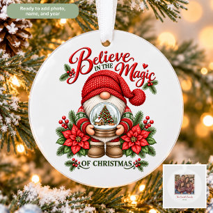 Gnom Glaub an die Magie von Weihnachten Ornament