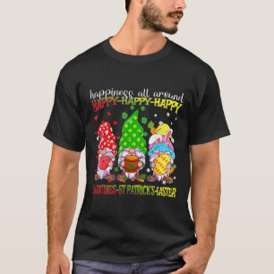 Gnom glückliches Valentins St. Patrick Ostern Glüc T-Shirt