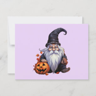 Gnom gnome Halloween Postkarte