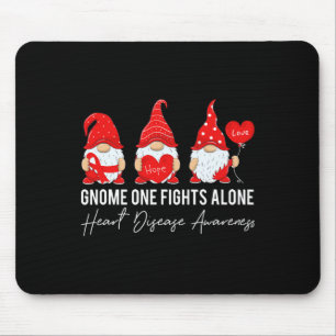 Gnom kämpft gegen Herzkrankheit Bewusstseinsmonat Mousepad