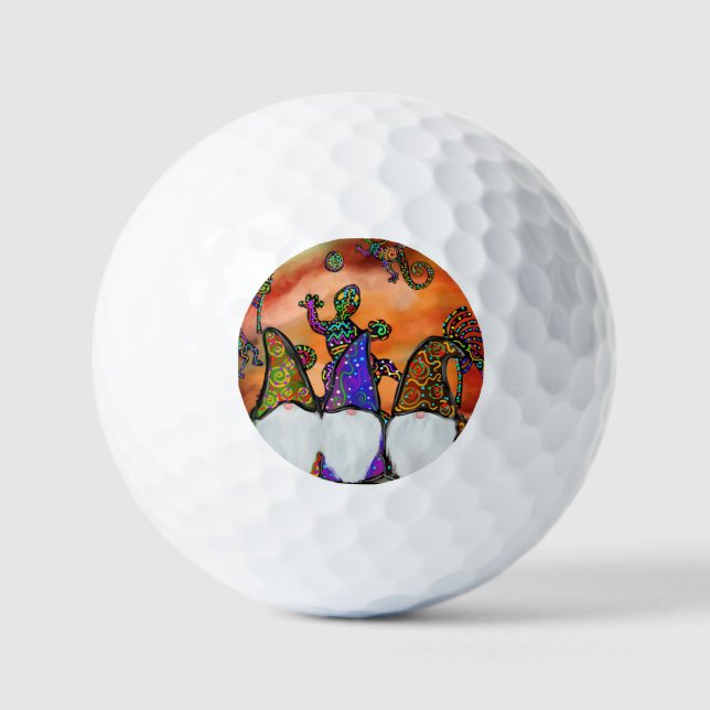 Gnom-Kunst Golfball (Vorderseite)