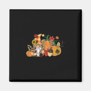 Gnom Kürbisgewürz Dankbar Erntedankfest Herbst F Magnet