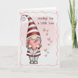 Gnom Liebesromanze Herz Valentinstag Karte