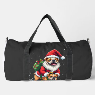 Gnom Reitet Englische Bulldogge Weihnachten Xmas J Duffle Bag