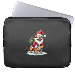 Gnom Reitet English Bulldog Weihnachten Xmas Junge Laptopschutzhülle