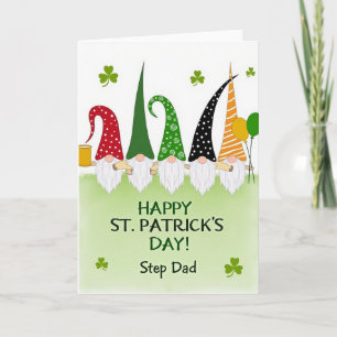 Gnom St. Patricks Stiefvater Glitter Karte