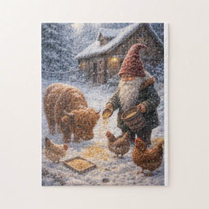 Gnom und Mini-Hochlandkuh