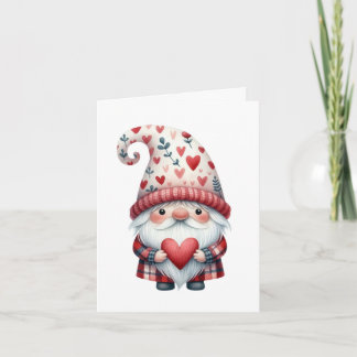Gnom Valentinstag Klappkarte Karte