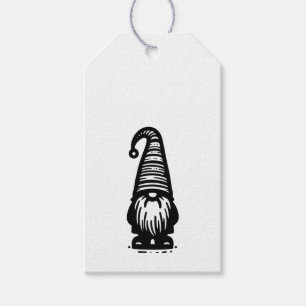 Gnom Weihnachten Frohe Weihnachten Schwarz & Weiß Geschenkanhänger