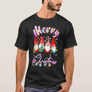 Gnom Weihnachts-Pyjamas Garten Frohe Weihnachten T-Shirt