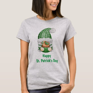 Gnom Zwergen Grün Niedlich Süß St. Patrick's Day T-Shirt
