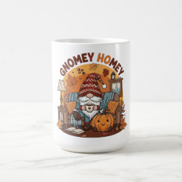 Gnome auf der Zuhause, saisonale Kürbiskonstruktio Kaffeetasse