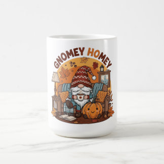 Gnome auf der Zuhause, saisonale Kürbiskonstruktio Kaffeetasse