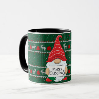 Gnome avec des MUGS de Santa Hat