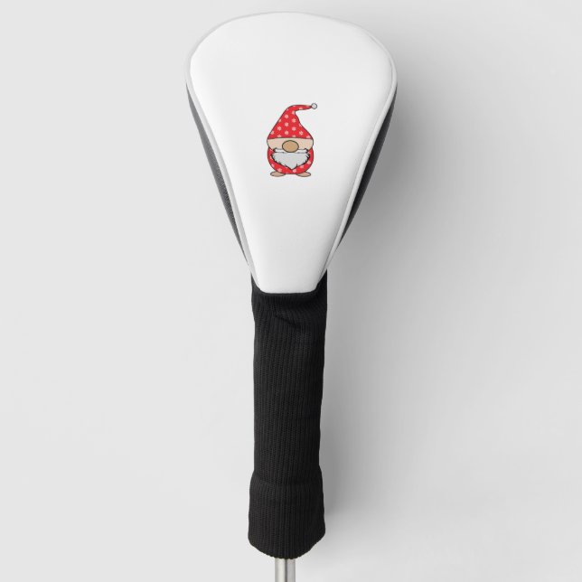 Gnome-Bereich (rot) Golf Headcover (Vorderseite)