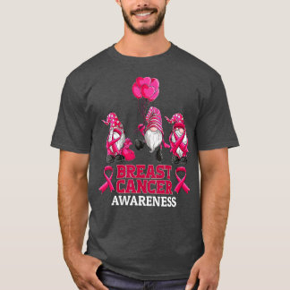 Gnome Brustkrebs Bewusstsein Pink Ribbon Frauen g T-Shirt