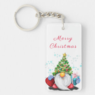 Gnome cadeau Porte - clé de Noël avec cadeaux - Am