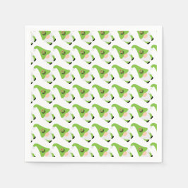 Gnome Candy Cane Herz Weihnachtsfest Spaß Serviette