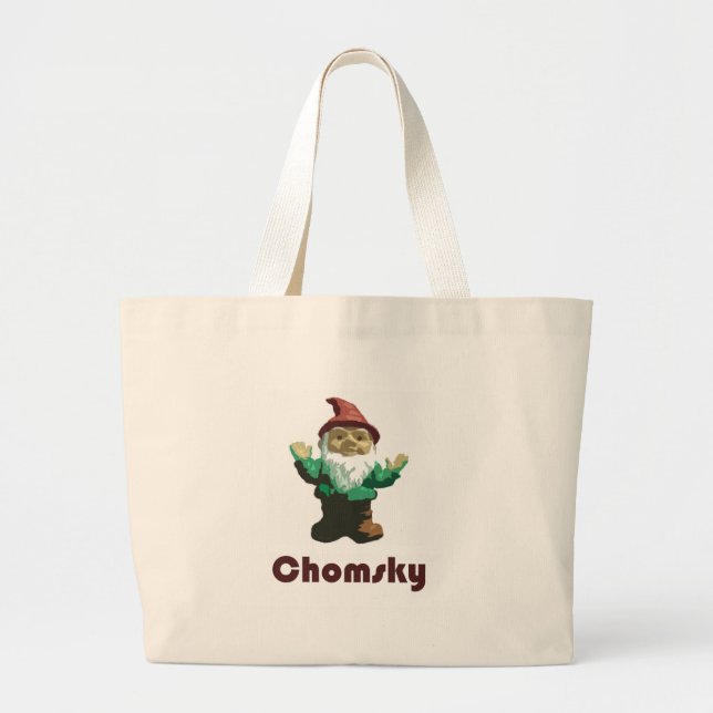 Gnome Chomsky Jumbo Stoffbeutel (Vorne)