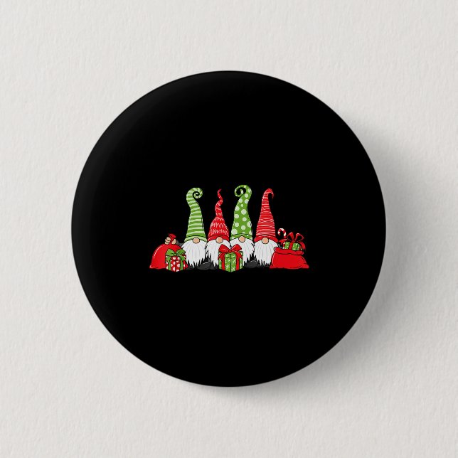 Gnome Christmas  Button (Vorderseite)