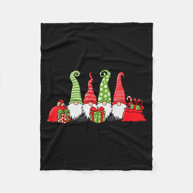 Gnome Christmas  Fleecedecke (Vorderseite)