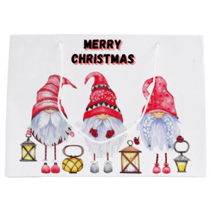 Gnome Christmas  Große Geschenktüte