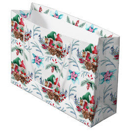 Gnome Christmas Große Geschenktüte