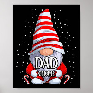 Gnome Christmas Pajamas Matching Family Group Poster