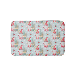Gnome Christmas Pattern Badematte