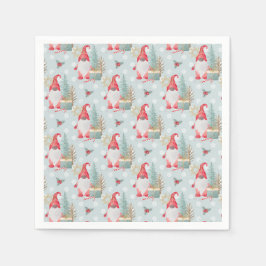 Gnome Christmas Pattern Serviette