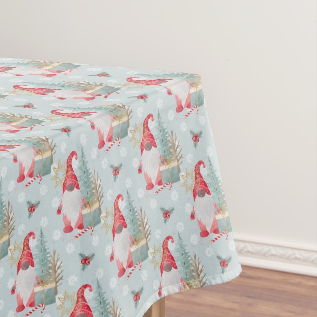 Gnome Christmas Pattern Tischdecke (Beispiel)