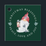 Gnome Christmas Segings Peace Liebe Joy Geschenkanhänger<br><div class="desc">Ein traditionelles Nisse-Gnom bringt Weihnachtssegmente von Frieden, Liebe und Freude. Der gesamte Text kann personalisiert sein, sodass Sie Ihre eigenen Lieblingssegmente hinzufügen können. Der Gnome trägt einen roten Hut mit einem grauen Stern, der seinen Fäustern und Stiefeln entspricht. Er auch als langer Bart, der die meisten von ihm bedeckt. Er...</div>