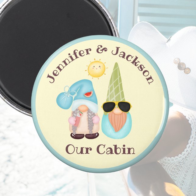Gnome Cruising Couple Stateroom Door Marker Magnet (Von Creator hochgeladen)