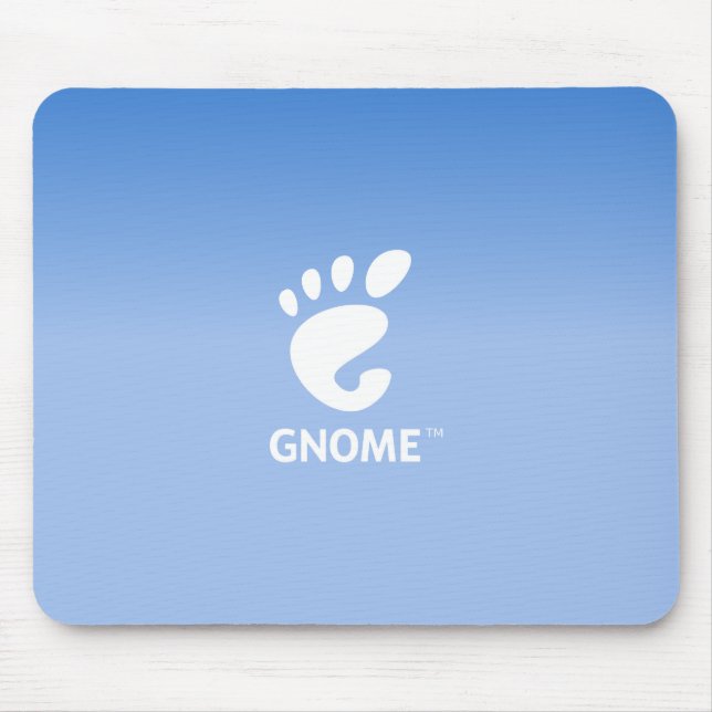 Gnome De-Blau Mousepad (Vorne)