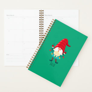 Gnome de Noël avec lumières de Noël