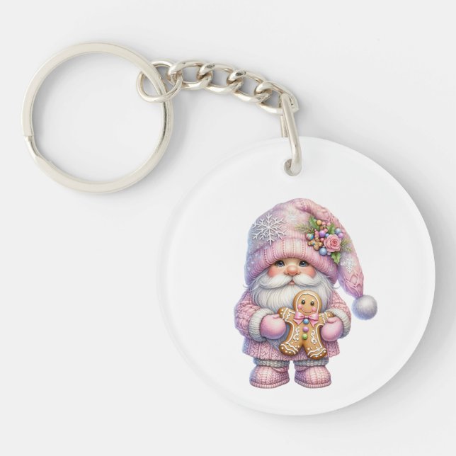 Gnome de Noël en pain d'épices fantaisiste (Devant)