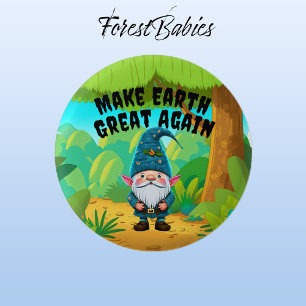 Gnome, die Erde wieder großartig für die Umwelt Button