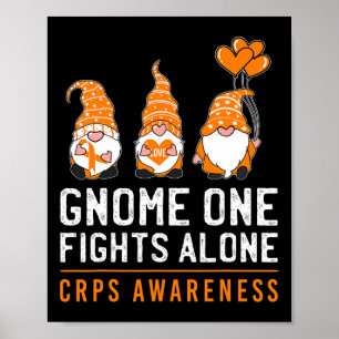 Gnome Eins kämpft allein Rsd Crps Bewusstsein Oran Poster